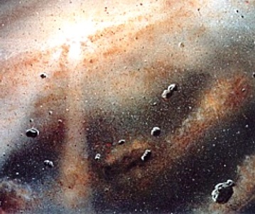 Artist’s conception of the early Solar System, the way NASA imagines it